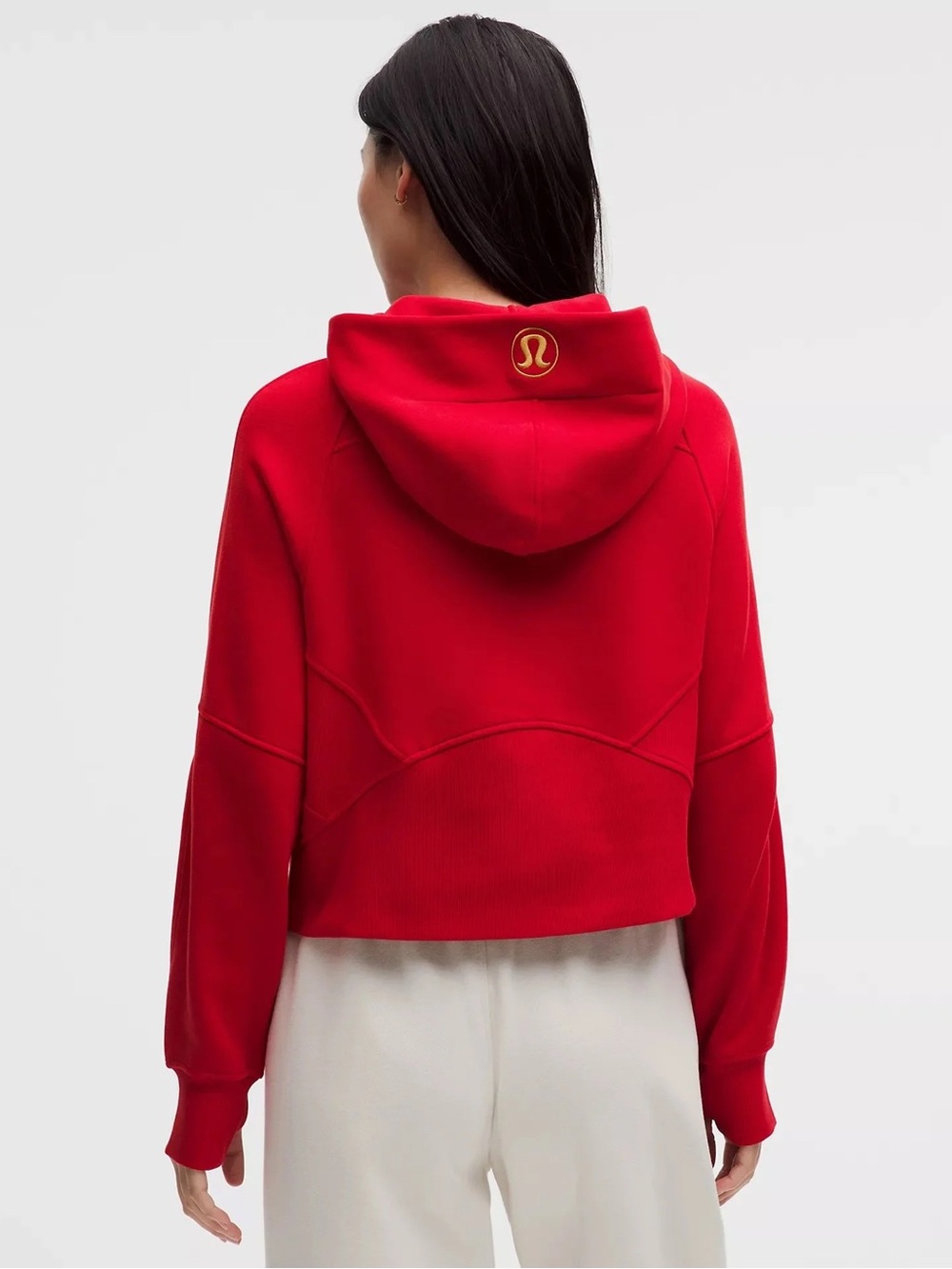 NWT Lululemon athletica Lunar New Year Red Half-Zip Pullover with Gold Zipper - Picture 2 of 2